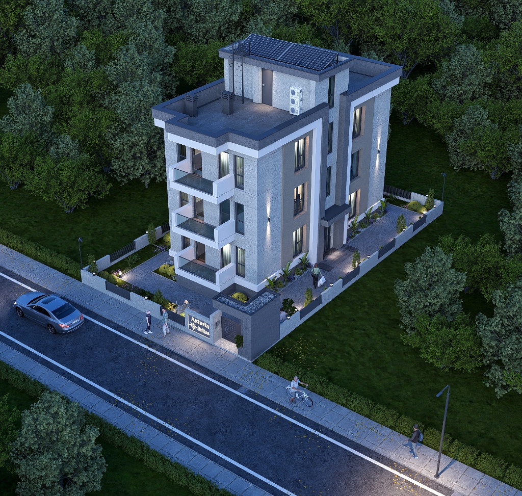 Asteria Suites Dış Cephe Mimari Render