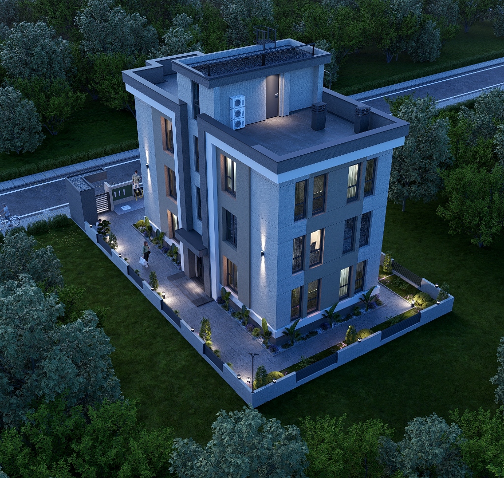 Asteria Suites Yan Cephe ve Gece Aydınlatması
